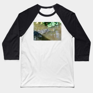 Alligator in wildlife preserve Baseball T-Shirt